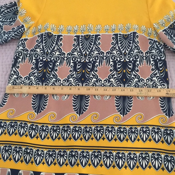J. Crew Preppy Tribal Paisley Scroll Shift Dress - Picture 9 of 10